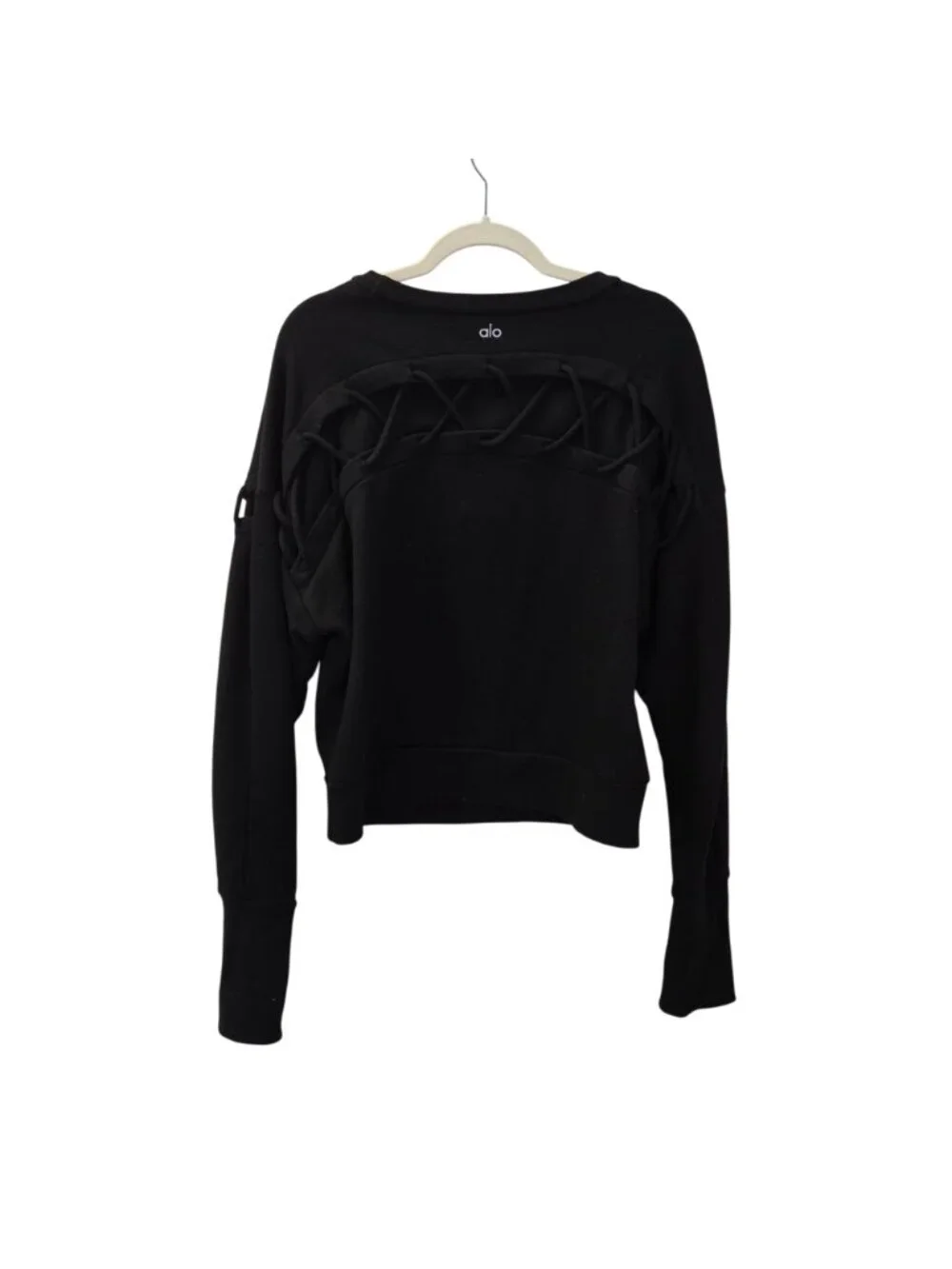ALO Yoga Braided Accent Crewneck Sweatshirt Size Medium